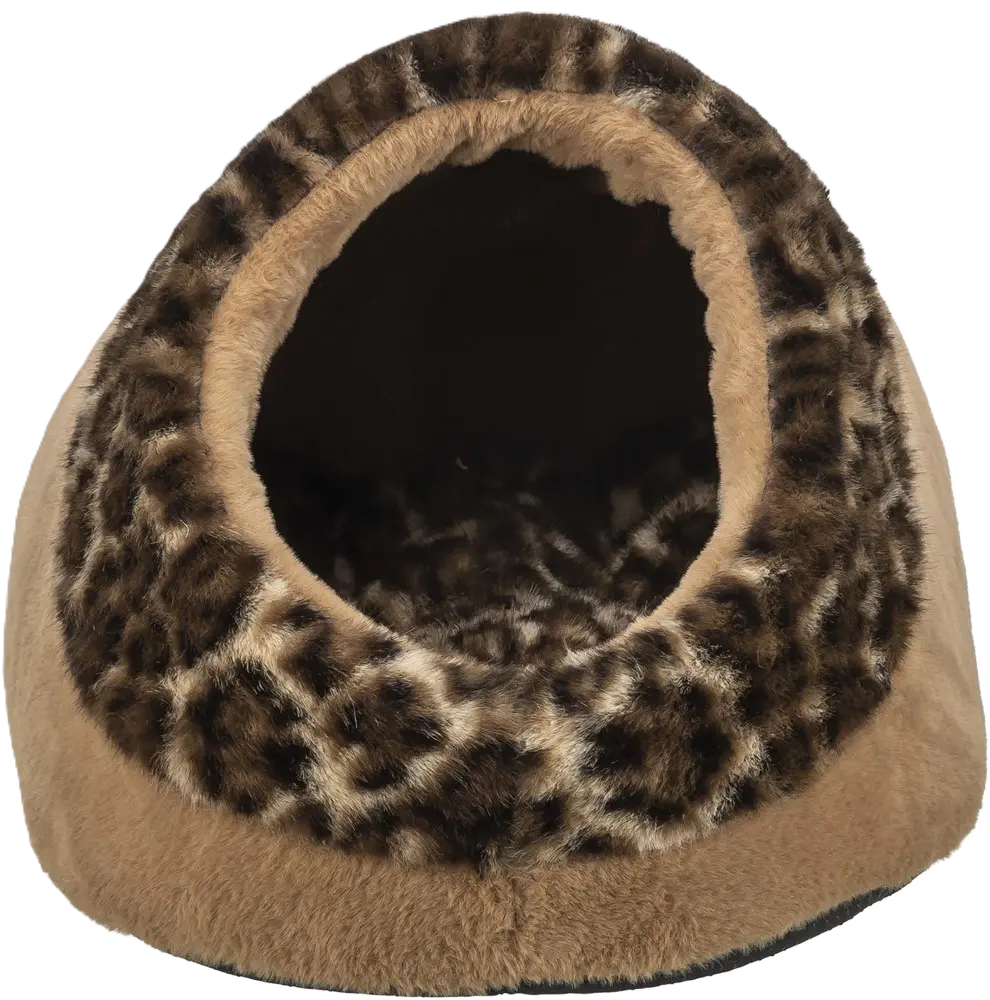 Igloo Leo, 35×26×41 cm, ljusbrun/brun