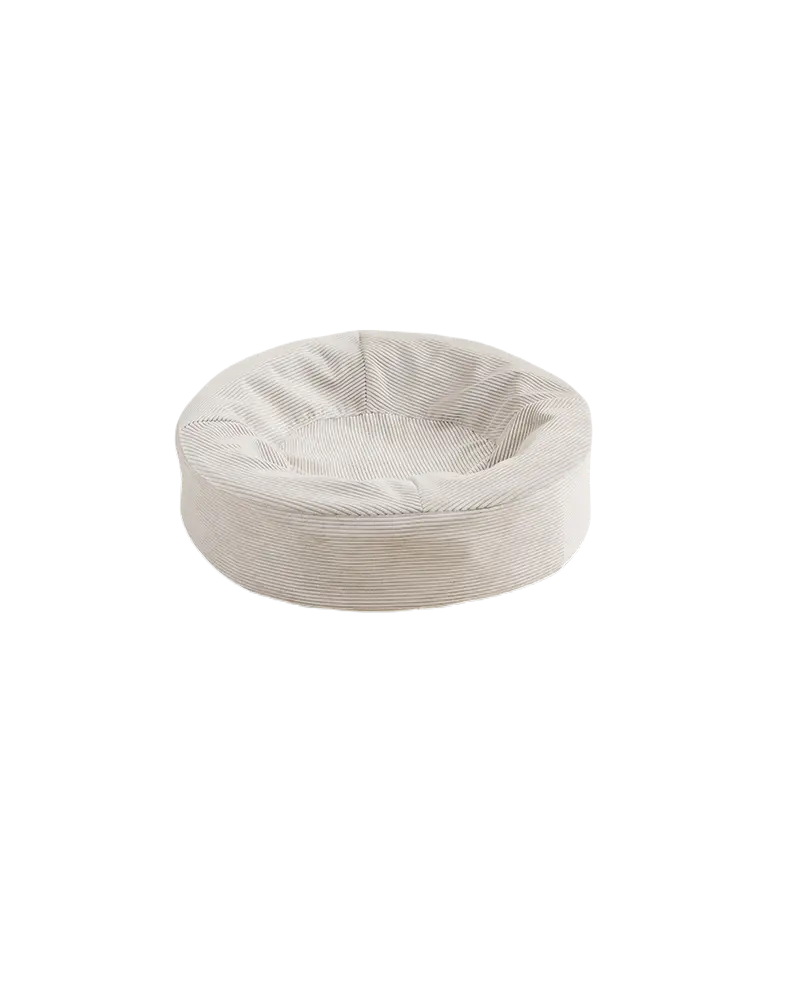 BiaBed-päällinen - ribattu pyöreä hiekanvärinen No. 0 - Ø 50 x 50 cm