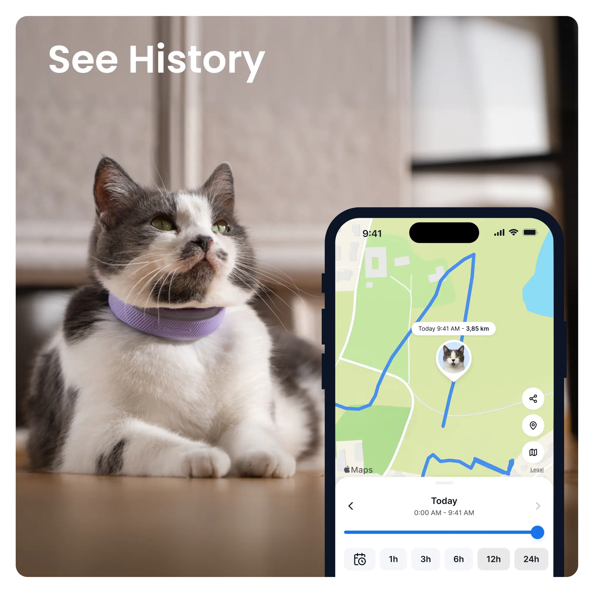 CAT 6 Mini GPS Lavendel