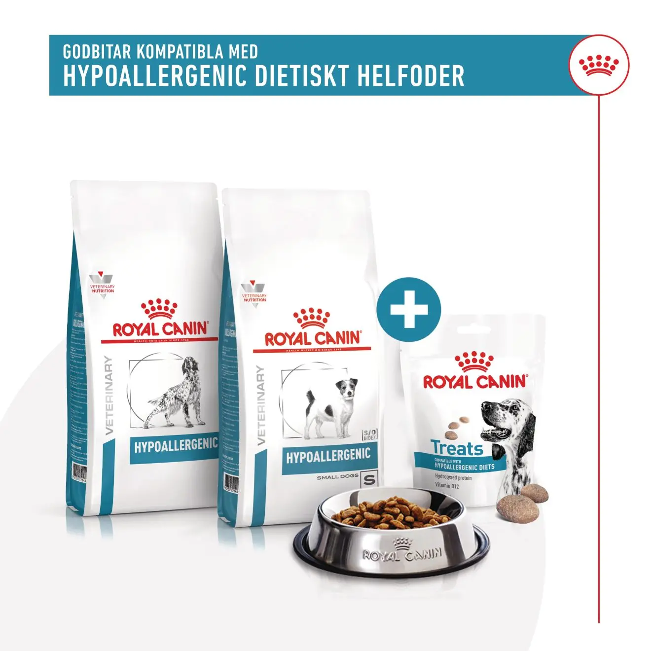 Royal Canin Veterinary Hypoallergenic Treats – godbidder til allergiske hunde
