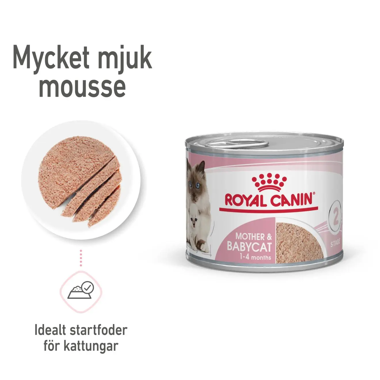 Feline Wet Mother & Babycat märkäruoka kissalle ja kissanpennulle 195 g