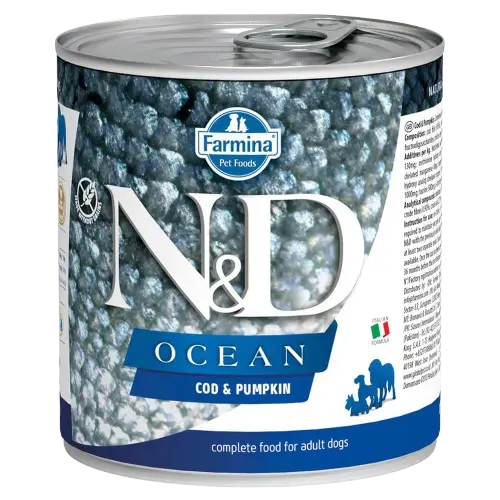 N&D Ocean Codfish & Pumpkin Våtfôr Til Hund 285 g