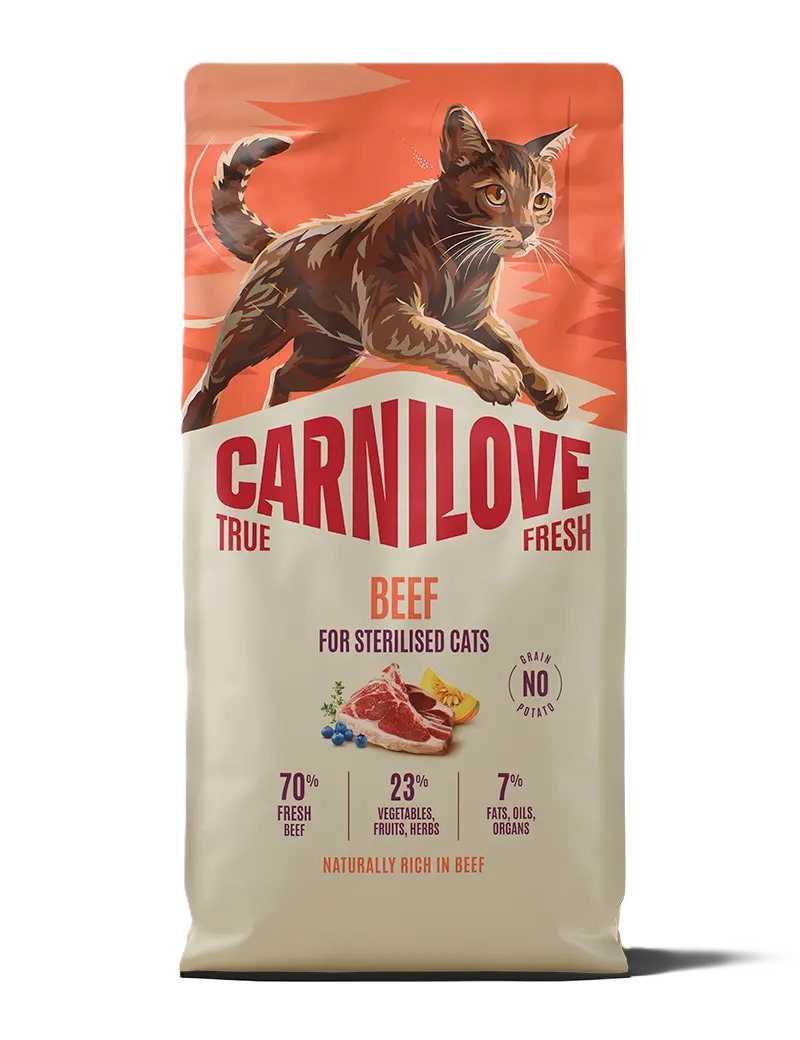 True Fresh Cat Beef for kastrerte voksne katter av alle raser, 2 kg
