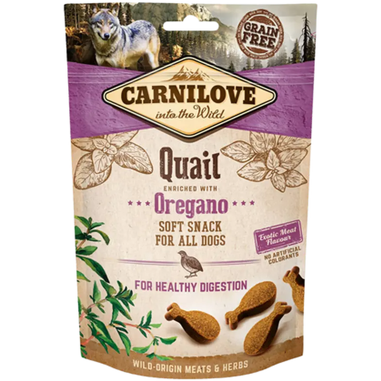 Dog Semi Moist Snack Quail & Oregano 200 g