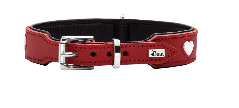 Collar Love Cowleather Red/Black