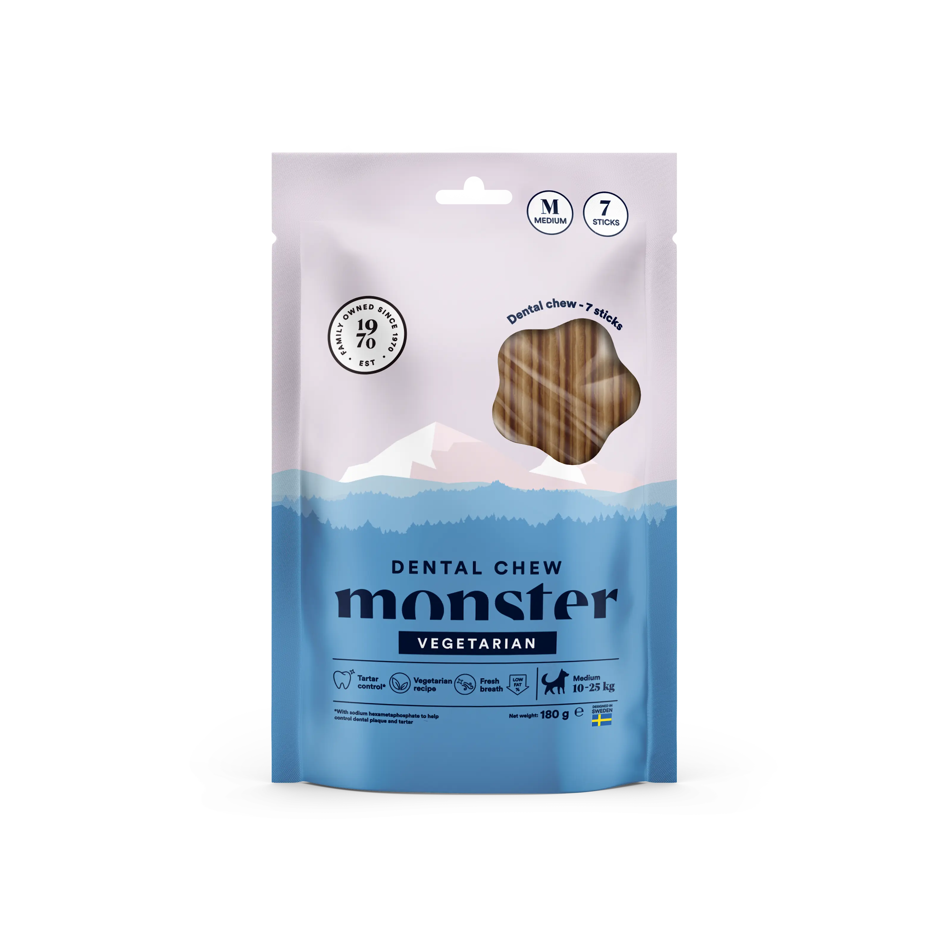 Dog Dental Chew Vegetarian Medium Week 7 pcs 180 g