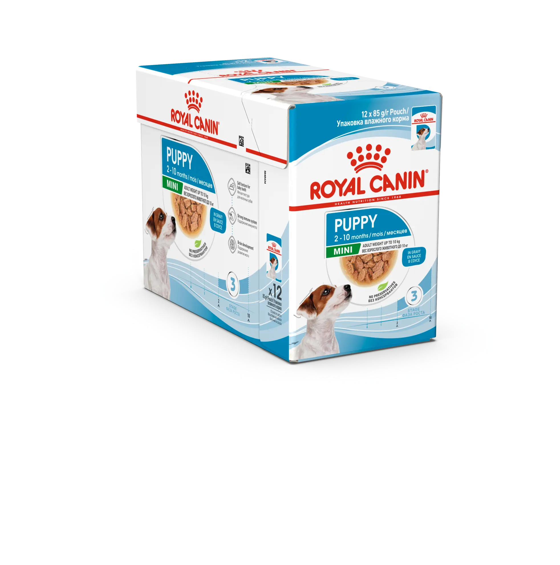 Mini Puppy Märkäruoka pennuille 85 g x 12 kpl