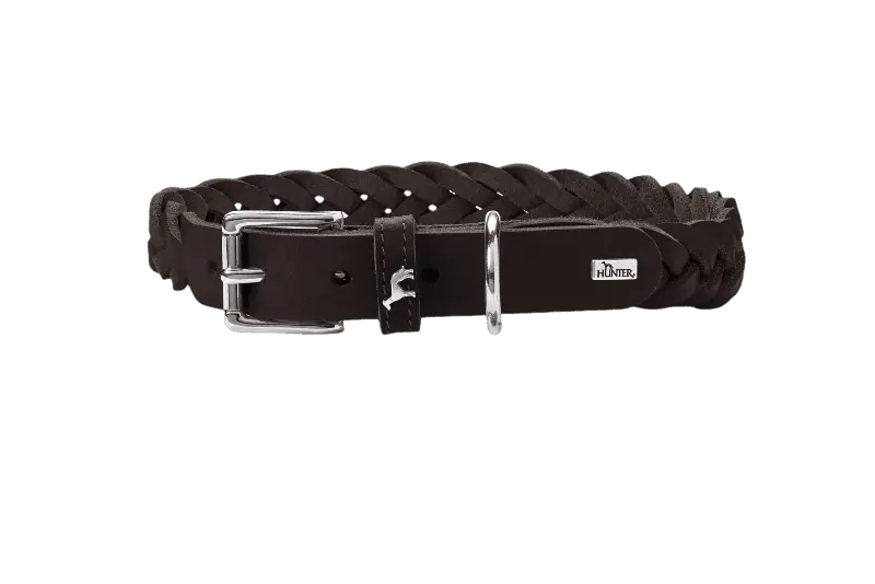 Hundhalsband Solid Education Special Mörkbrun