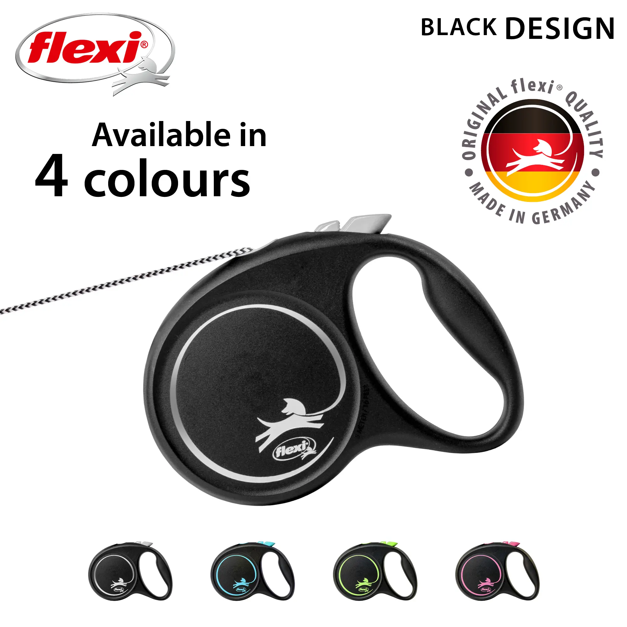 Rullkoppel Black Design Cord Silver