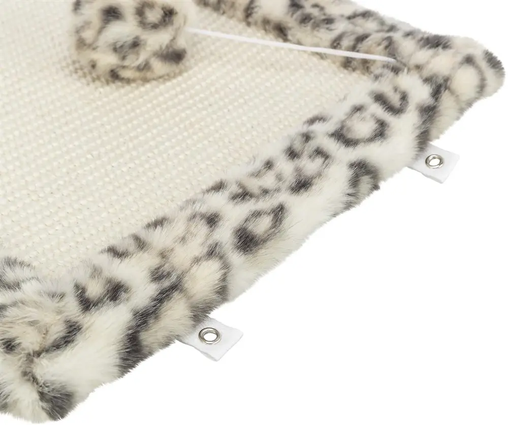 Trixie Kratzmatte Leo Crème – Sisal-Kratzmatte für Katzen, 55 × 35 cm