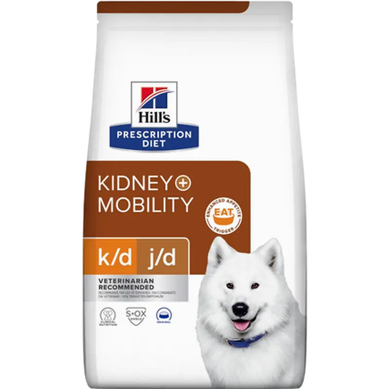 k/d + j/d Kidney + Mobility - Dry Dog Food 4 kg