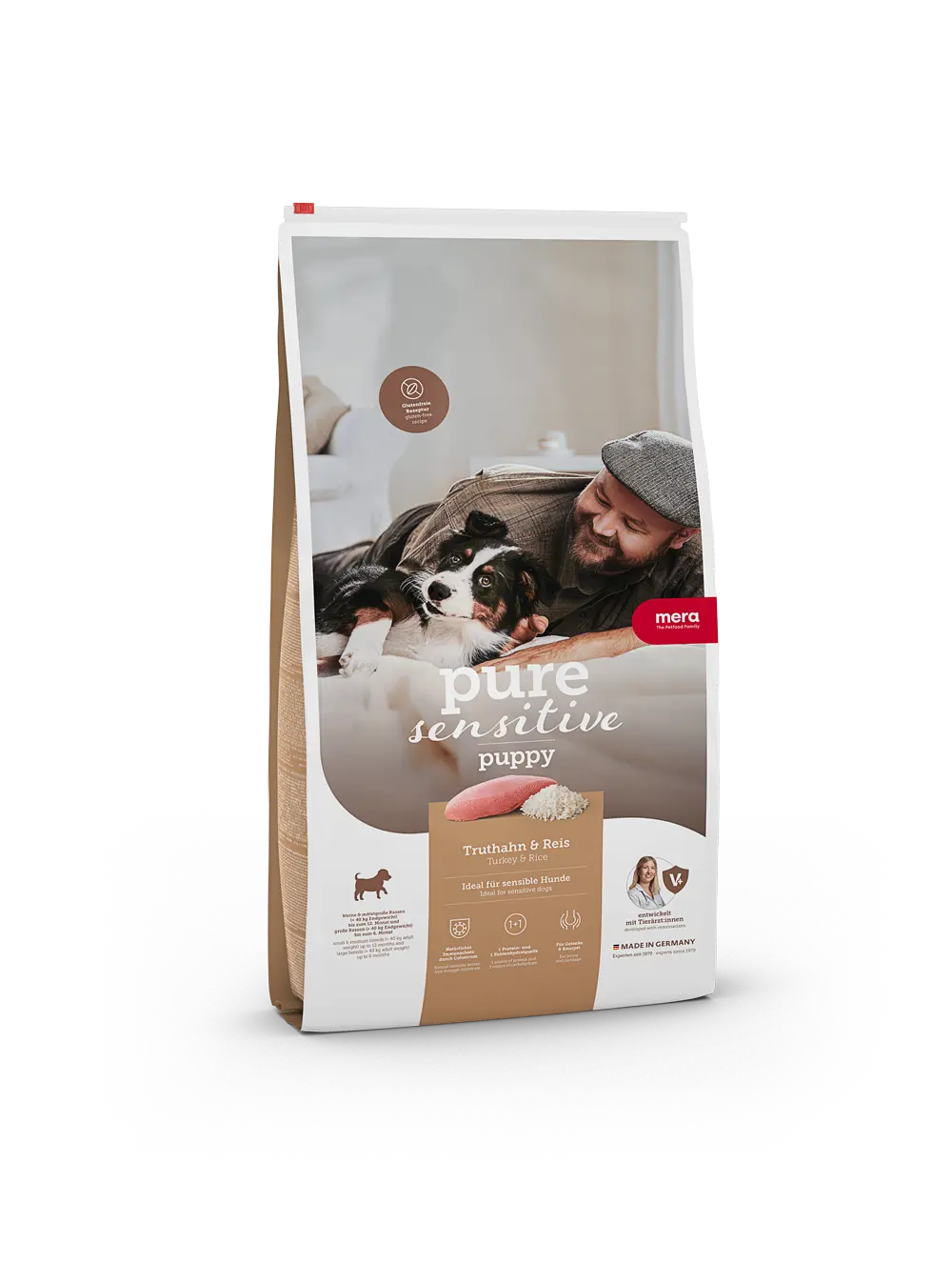 Pure Sensitive Puppy kalkun og ris 4 kg