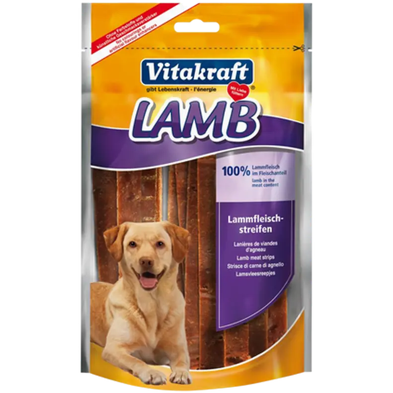 Torkade Lamm-Stripes 80 g