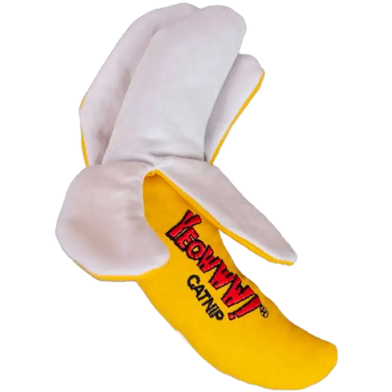 Catnip Cat Toy Peeled Banana Yellow 17cm