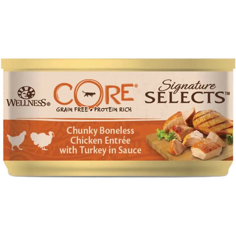 Cat Adult Signature Selects Chunky Chicken & Turkey in Sauce Wet 79 g