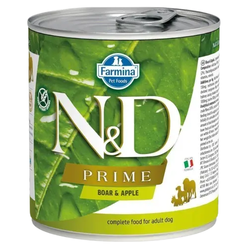N&D Prime Boar & Apple Våtfôr Til Hund 285 g