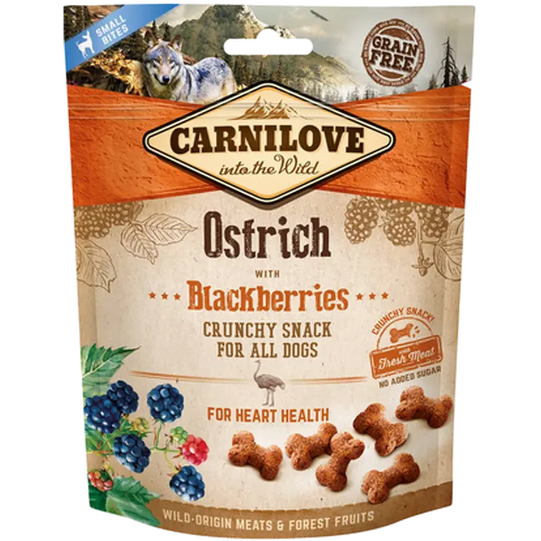 Dog Crunchy Snack Ostrich & berries 200 g
