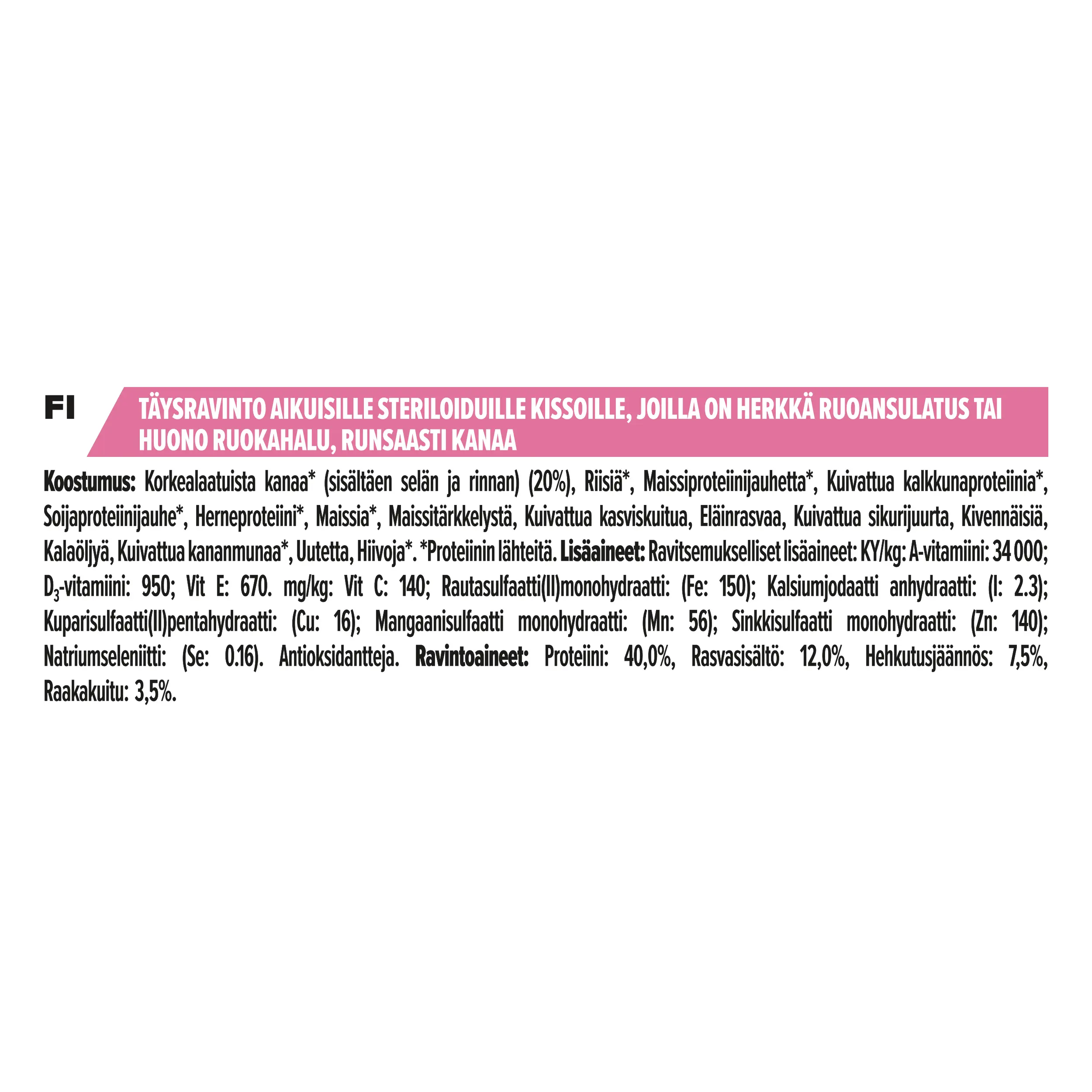 Cat Adult Sterilised Delicate Digestion Kana