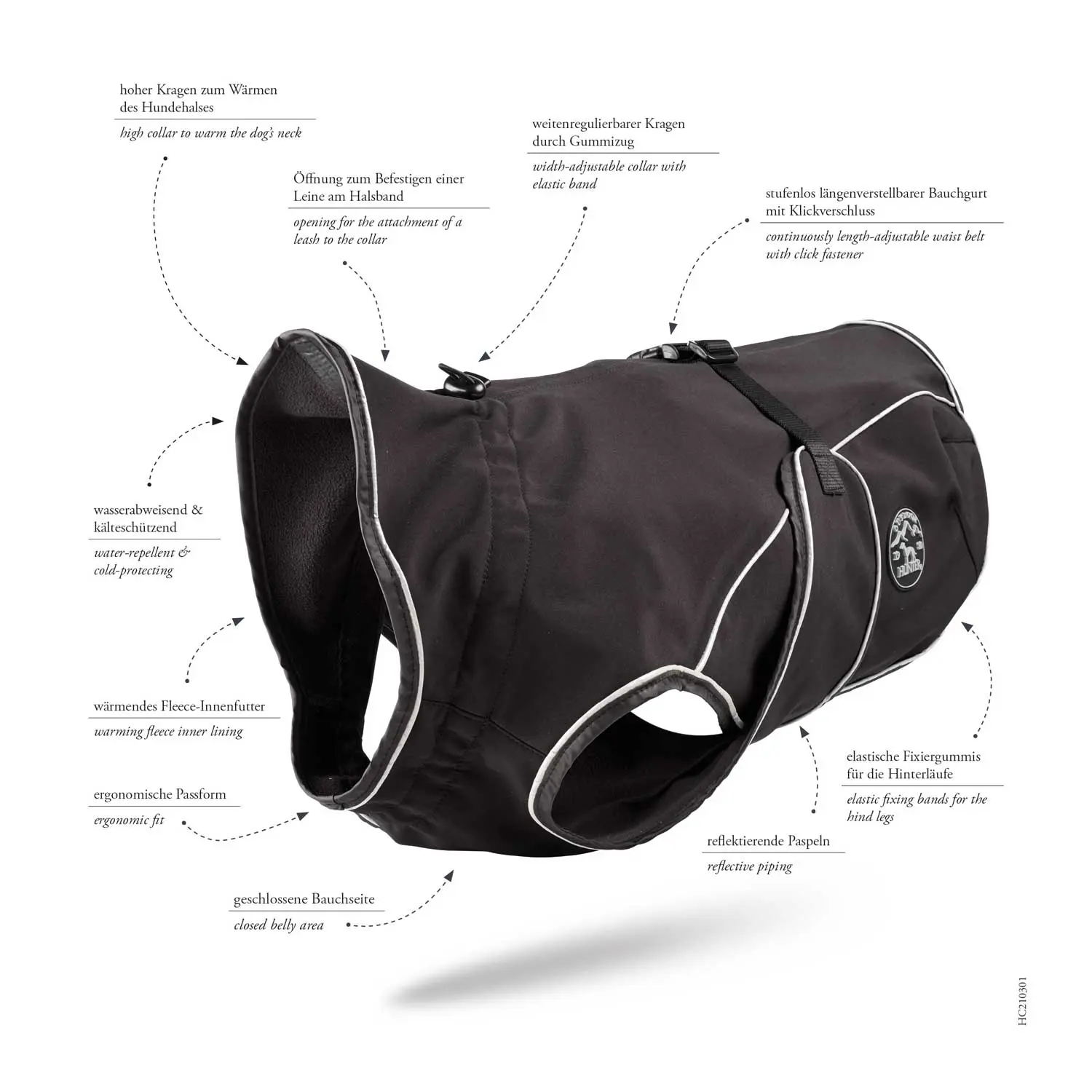 Dog Coat Uppsala Softshell