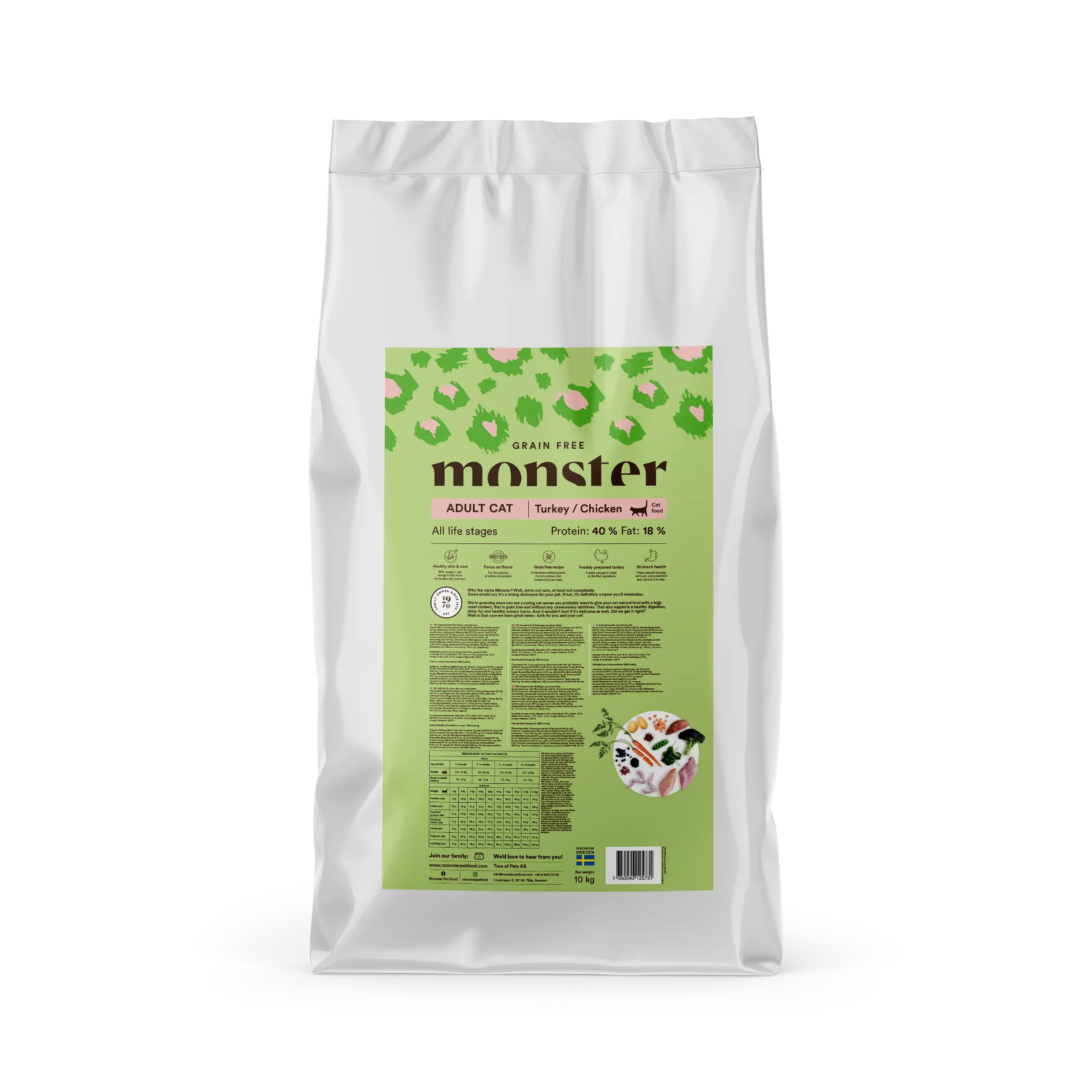 Cat Grain Free Adult Turkki/Kana 10 kg