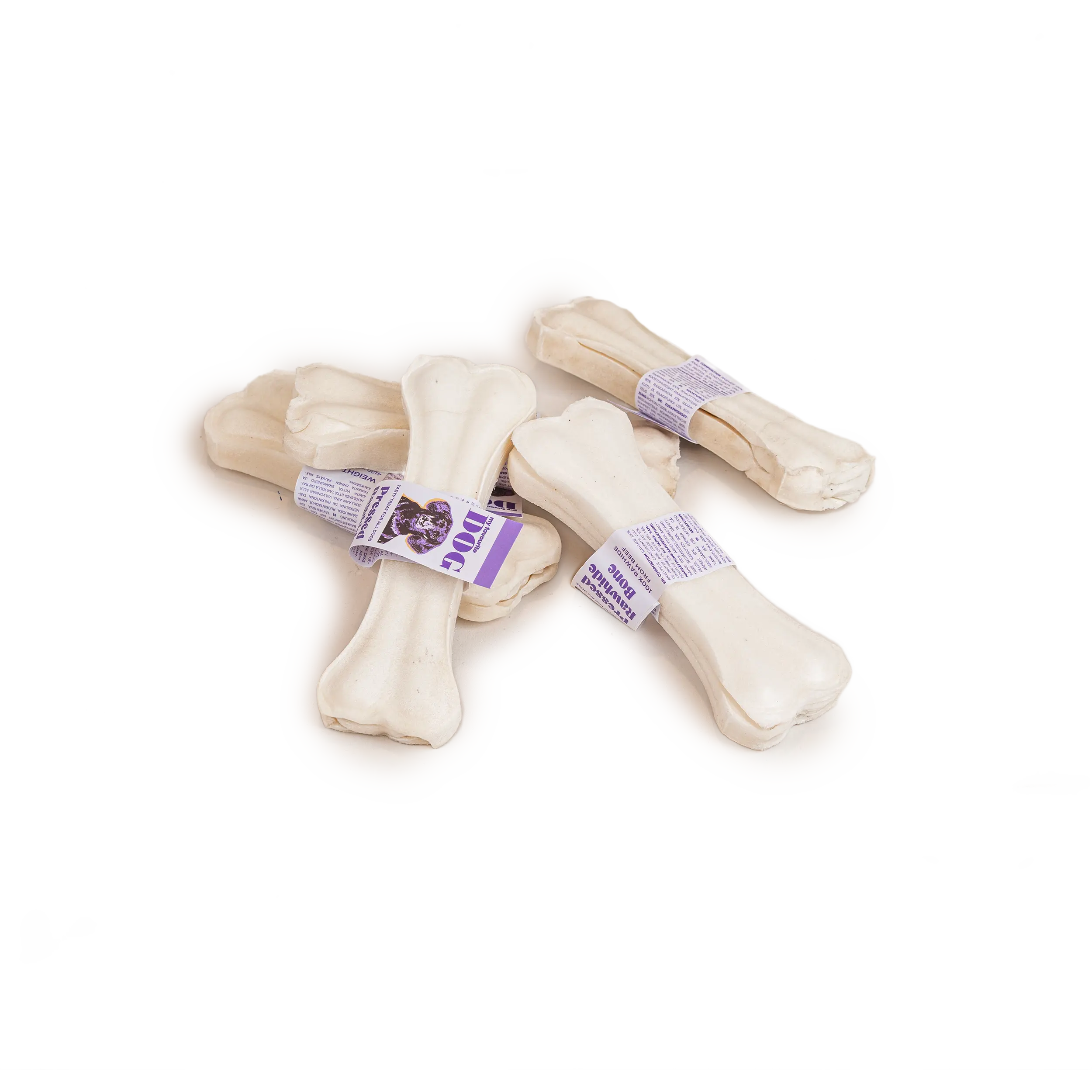 Puristettu Rawhide puruluu 12,5 cm