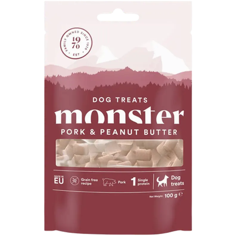 Dog Treats All Breed Pork & Peanut Butter Pink 100 g
