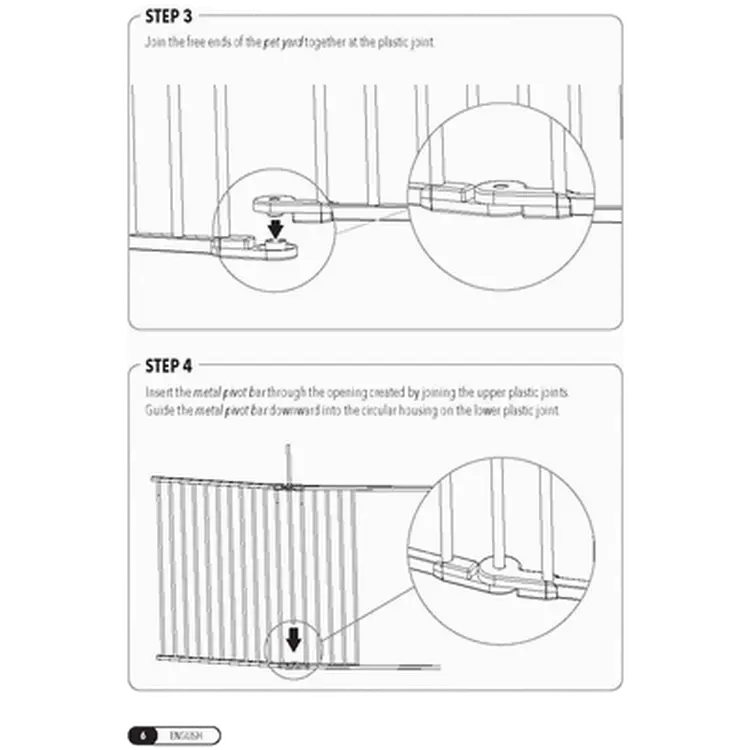 Pet Gate Convertible Pet Yard