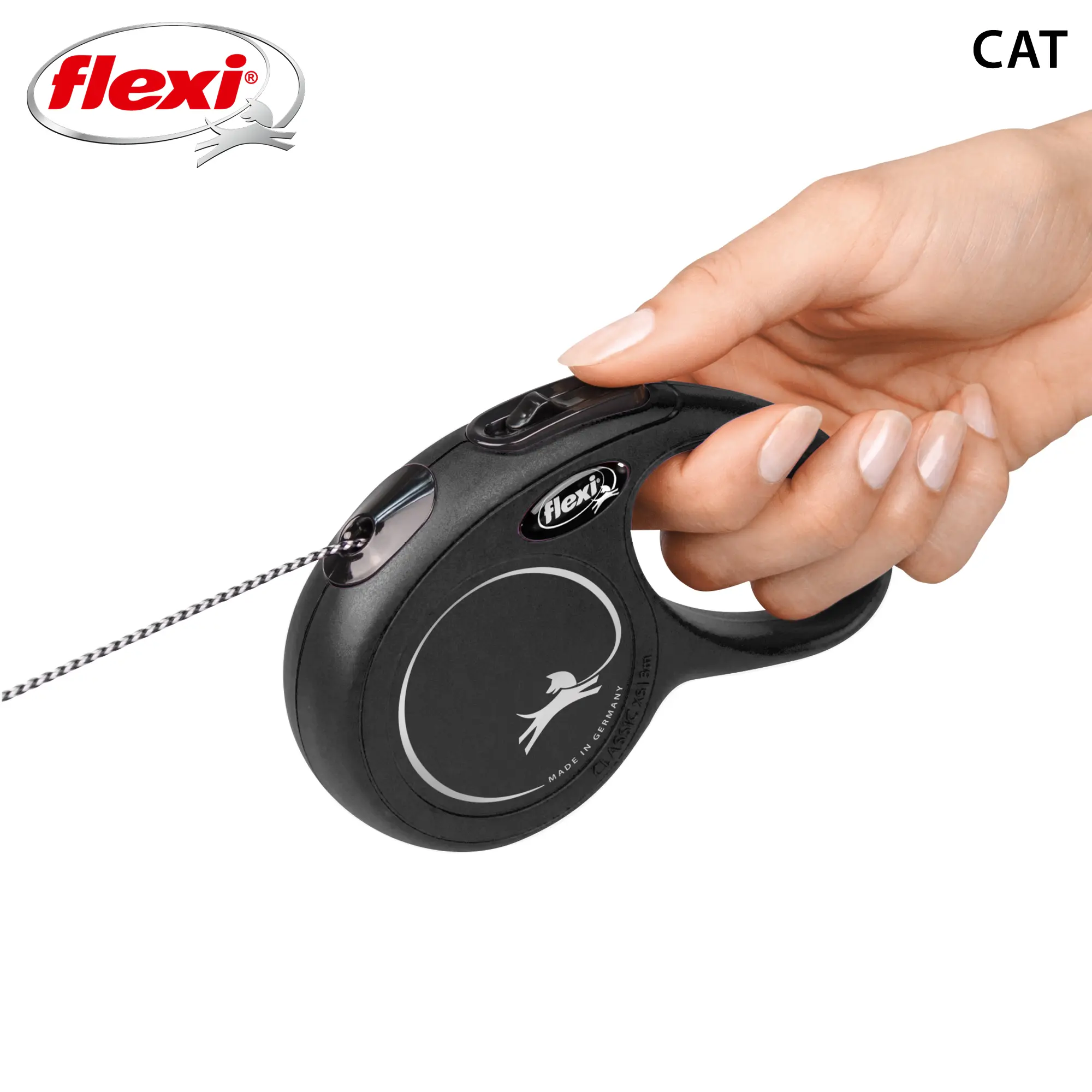 Rullebånd New Classic Cat Cord Svart
