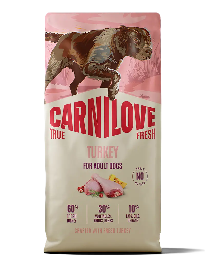 True Fresh Dog Kalkun for voksne hunder av alle raser 4 kg