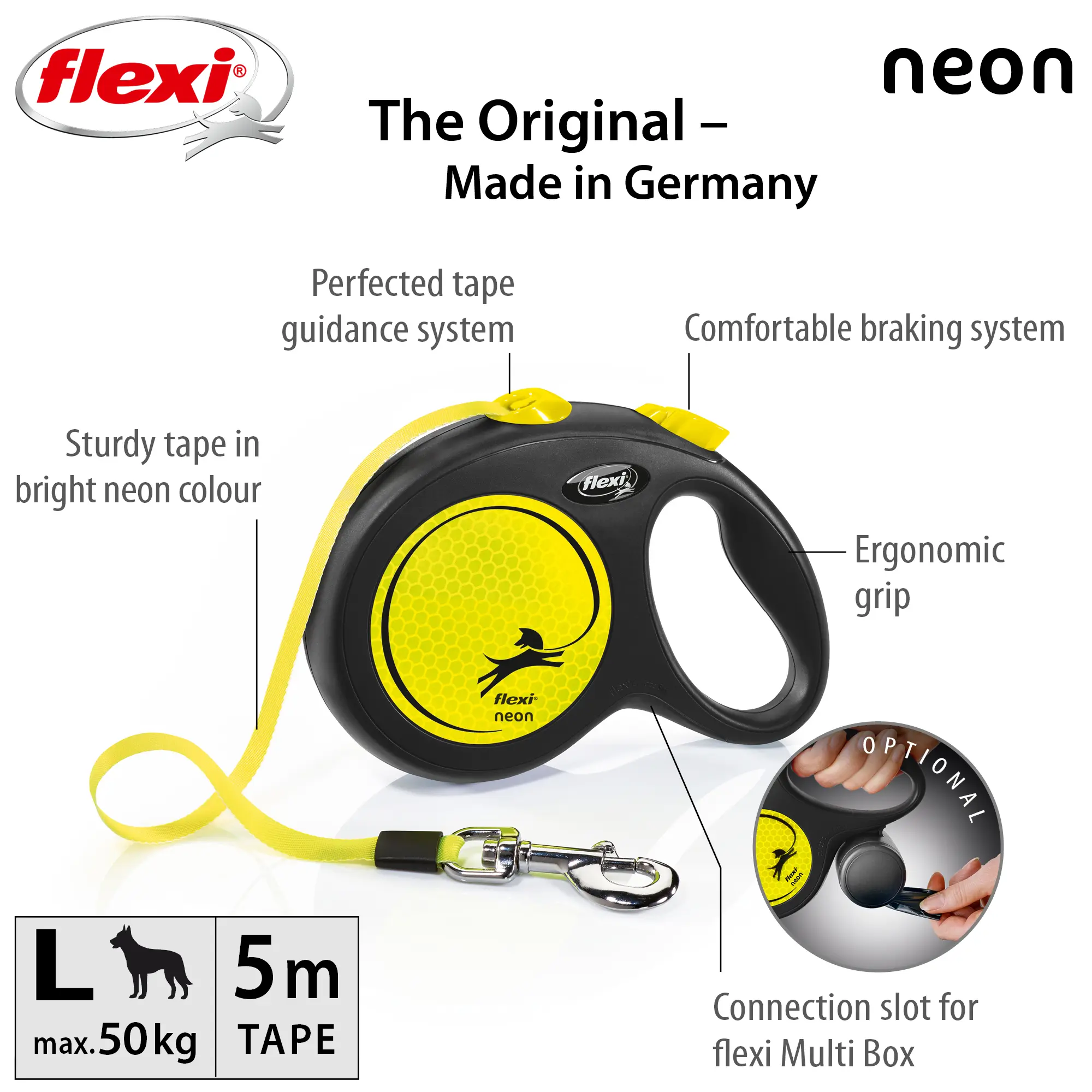 Rullkoppel New Neon Tape Gul