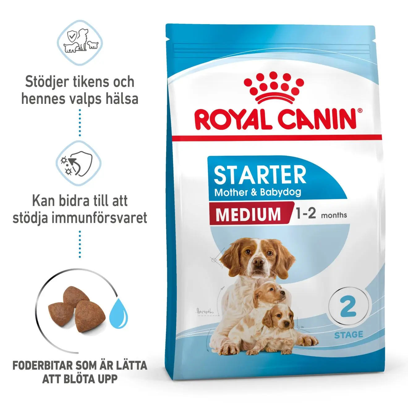 Medium Starter kuivaruoka pennulle 4 kg