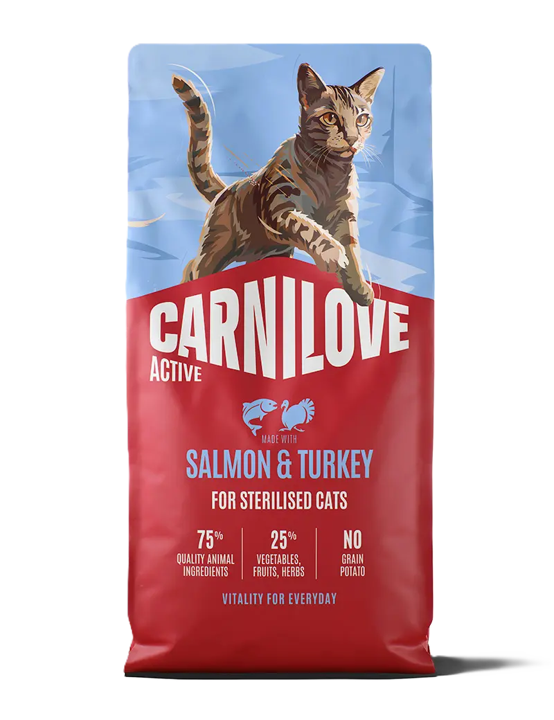 Active Cat Laks & Kalkun for sterilisert voksen hund av alle raser 2 kg