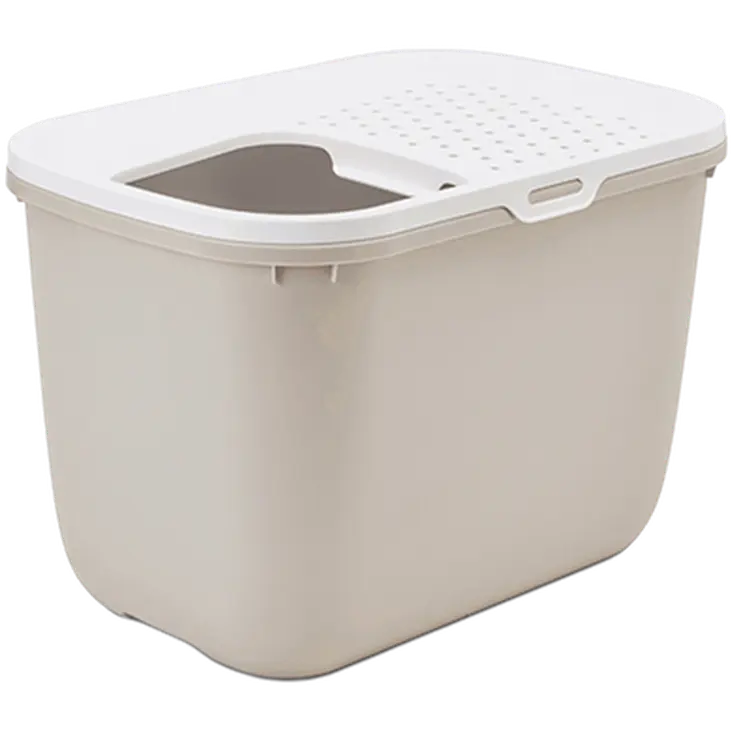 Hop In Litter Box - Cat toilet Beige 59x39x38cm