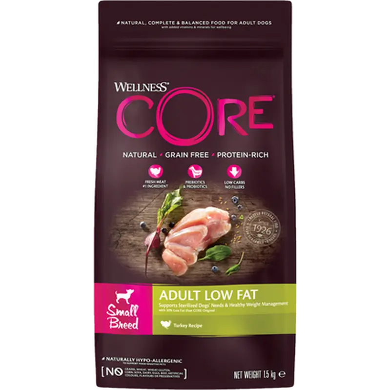 Dog Adult Low Fat Small Breed Turkey Dry