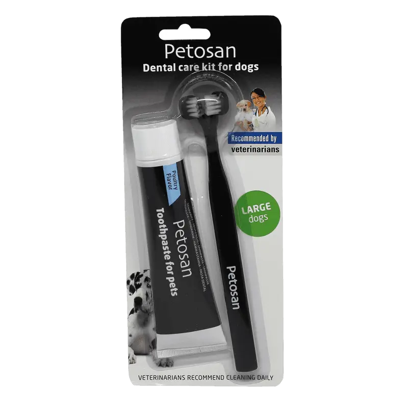 Petosan Dental Care Kit – Zahnpflege-Set für Hund & Katze mit Zahnbürste