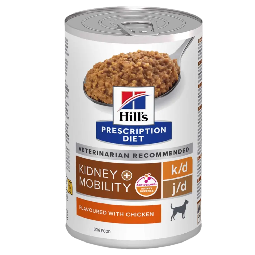 k/d + Mobility Kidney Care Chicken Hermetikk - Våtfôr til hund 370 g