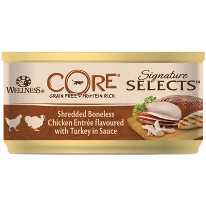 Cat Adult Signature Selects Shredded Chicken & Turkey Wet