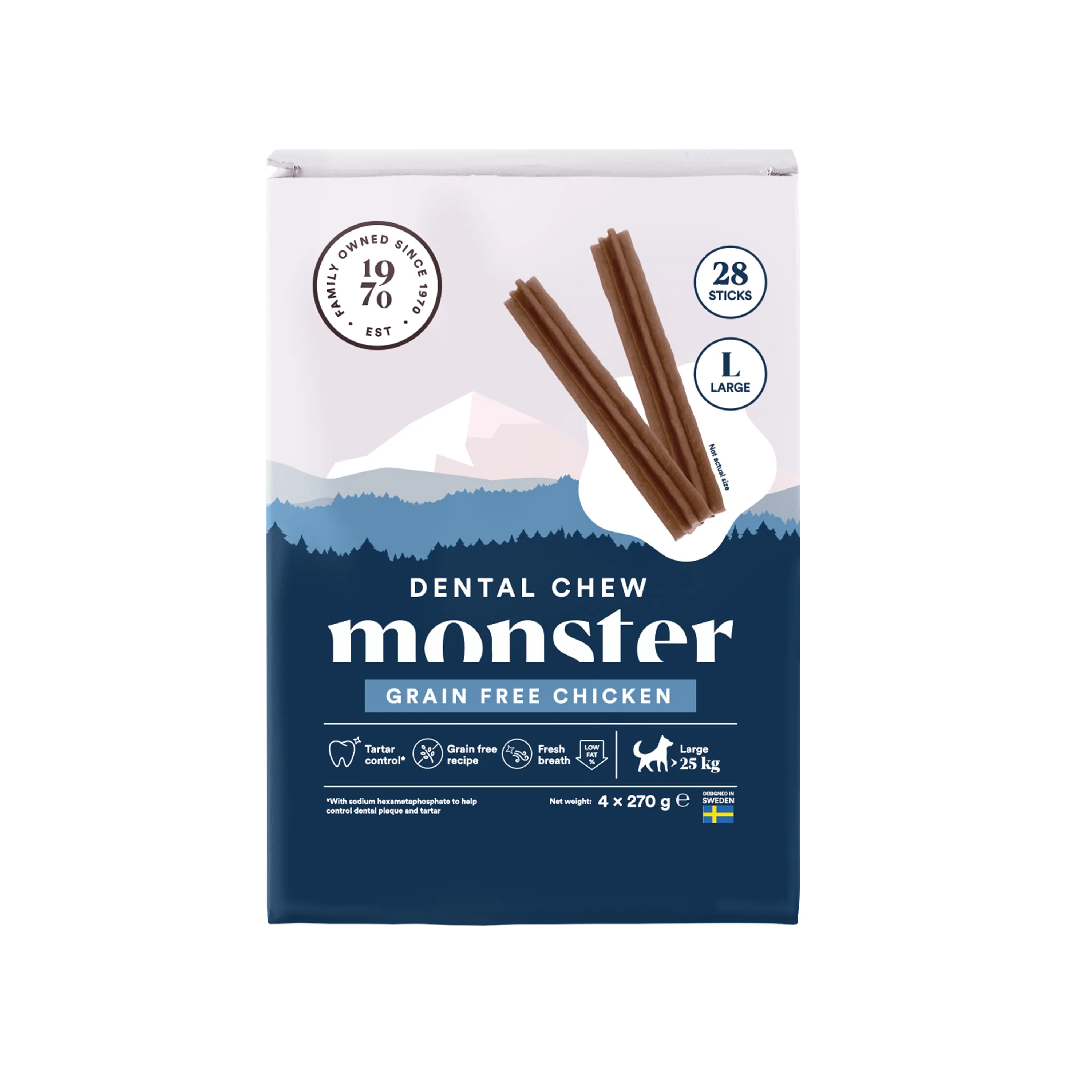 Dog Dental Chew Grain Free Chicken Month