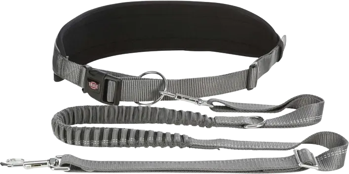 HandsFree belte med ekspander 75-120/9 cm, bånd 120-150, svart