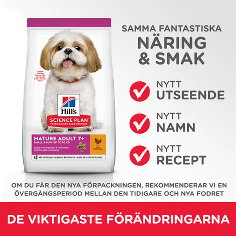 Mature 7+ Small & Miniature Chicken - Dry Dog Food