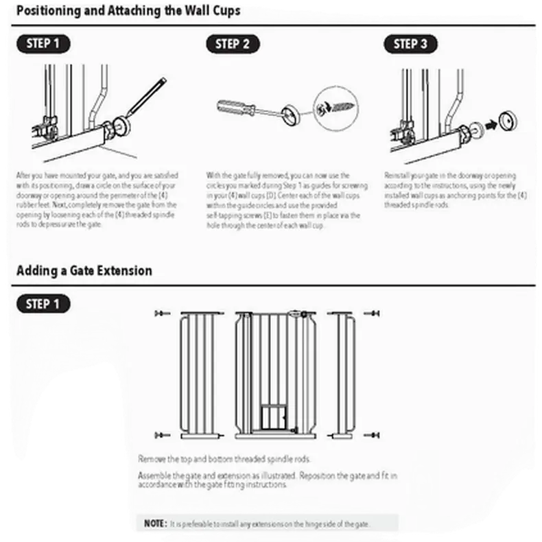 Pet Gate Extra Tall Walk Through With Small Pet Door