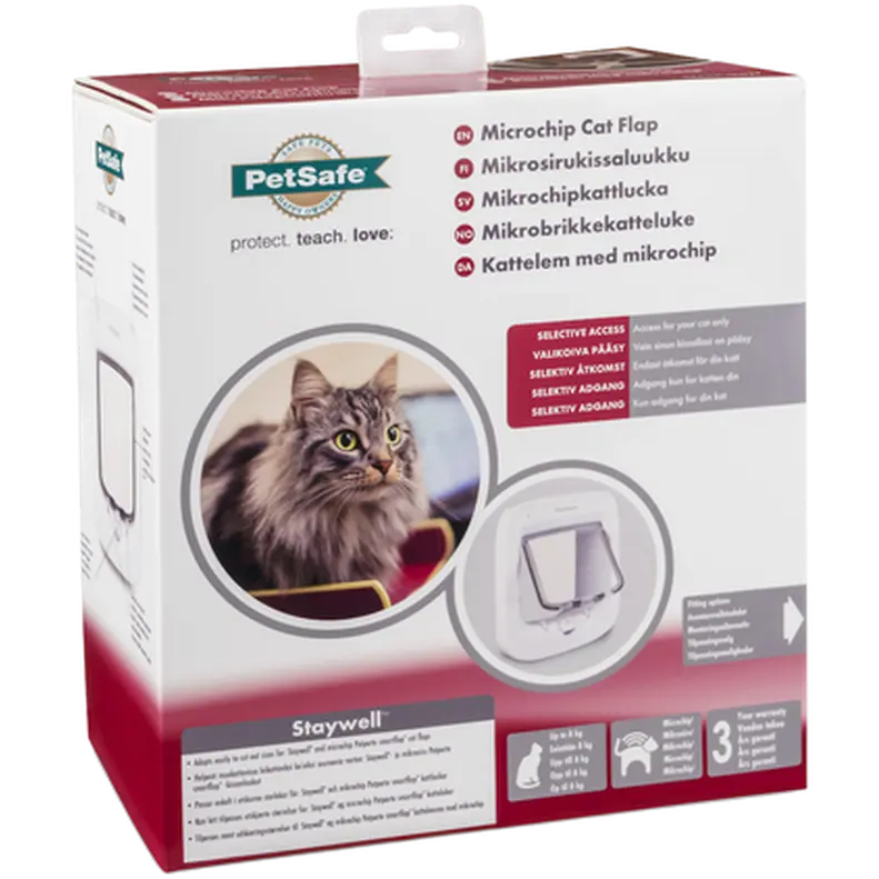 PetSafe Microchip Cat Flap Brun – kattelem med chiplæser