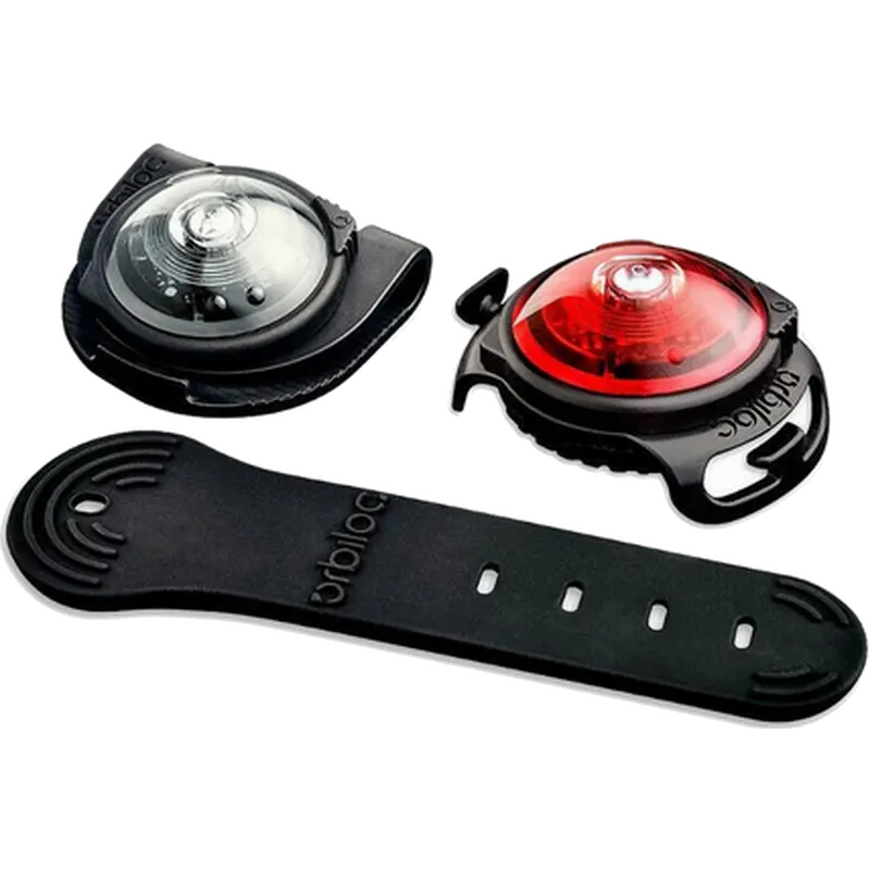 Sikkerhetslykt Twin Pack & LED - med klips og justerbar stropp Hvit 5 km