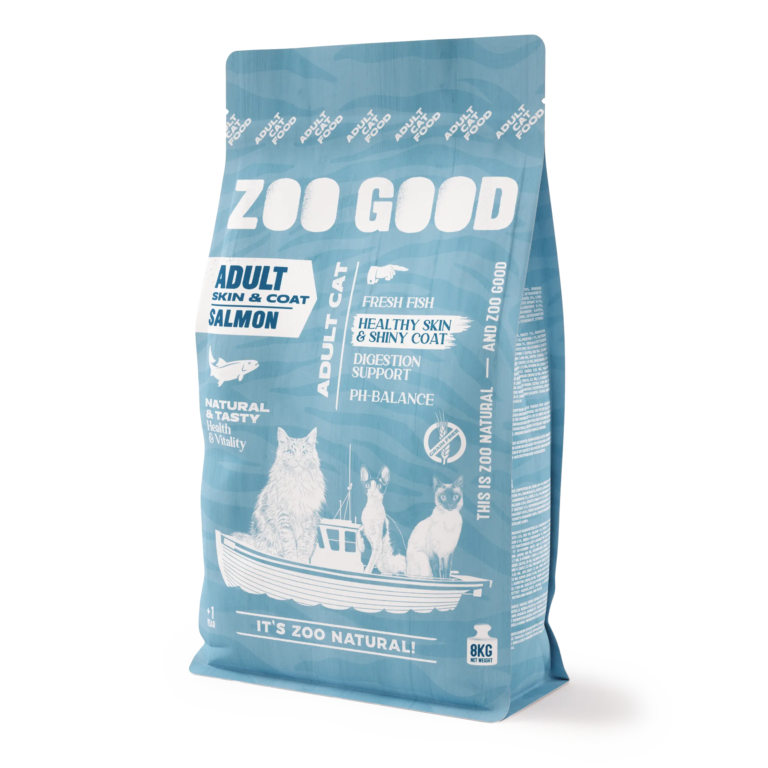 Adult Skin & Coat Grain Free Fish - kissanruoka - Kissanruoka